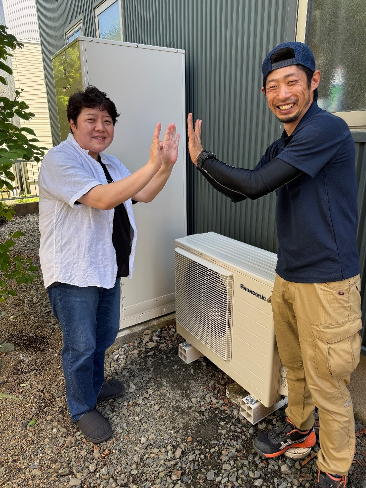 日立エコキュートBHP-TD372からパナソニックエコキュートHE-S37LQS|エコキュート交換工事|茨城県ひたちなか市|