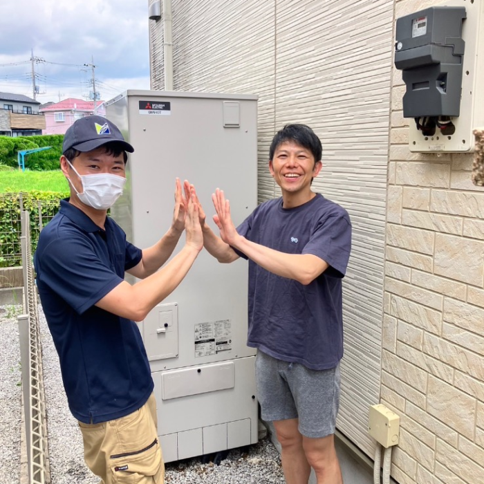 サンデンエコキュートEB-U37QTA4から三菱エコキュートSRT-S377｜エコキュート交換工事｜千葉県柏市｜