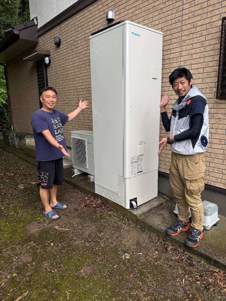 ダイキンエコキュートTU37GFCVから三菱エコキュートEQX46ZFV｜エコキュート交換工事｜埼玉県秩父郡東秩父村｜