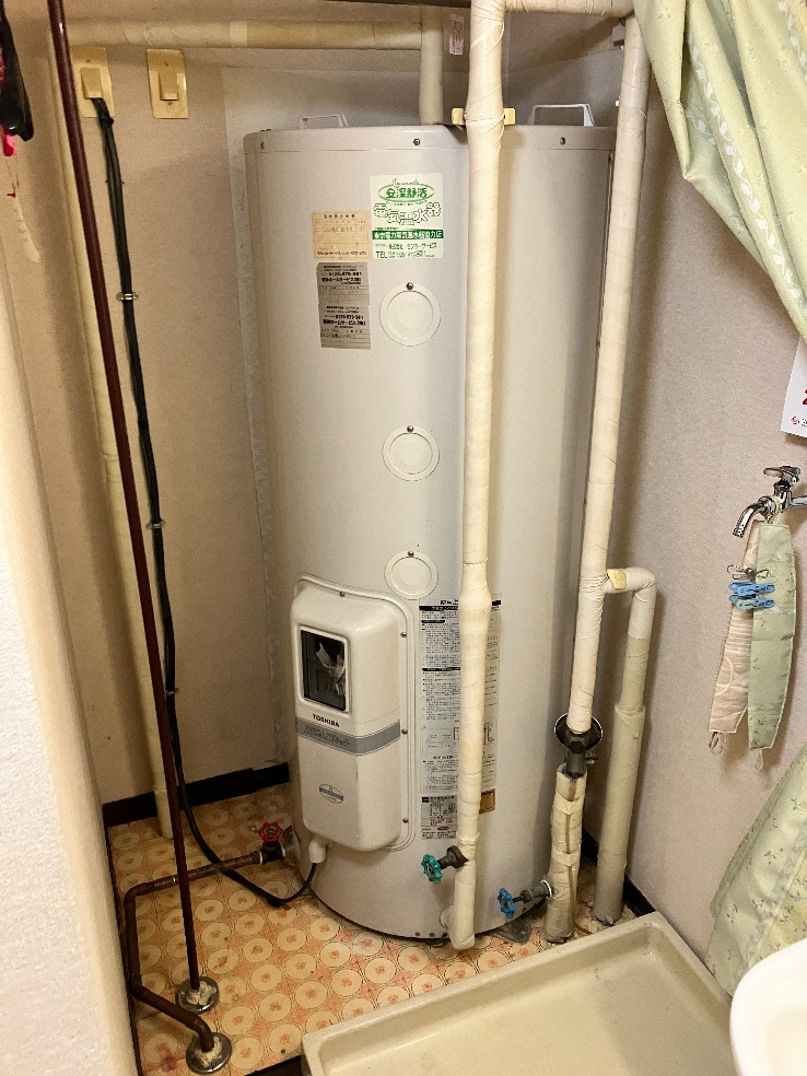 東芝電気温水器HPL-TL371Mから三菱電気温水器SRG-375G |エコキュート交換工事|東京都渋谷区|マンション|原宿ホームズ