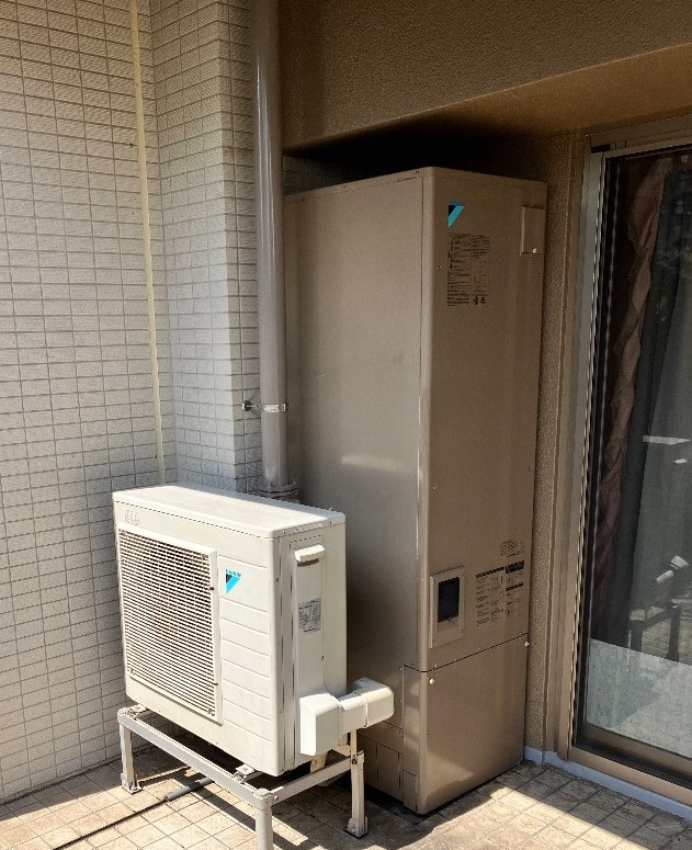 ダイキンエコキュートTU31KFCVからコロナエコキュートCHP-S30AZ1-12｜エコキュート交換工事｜東京都東大和市｜マンション｜オーベルグランディオ東大和
