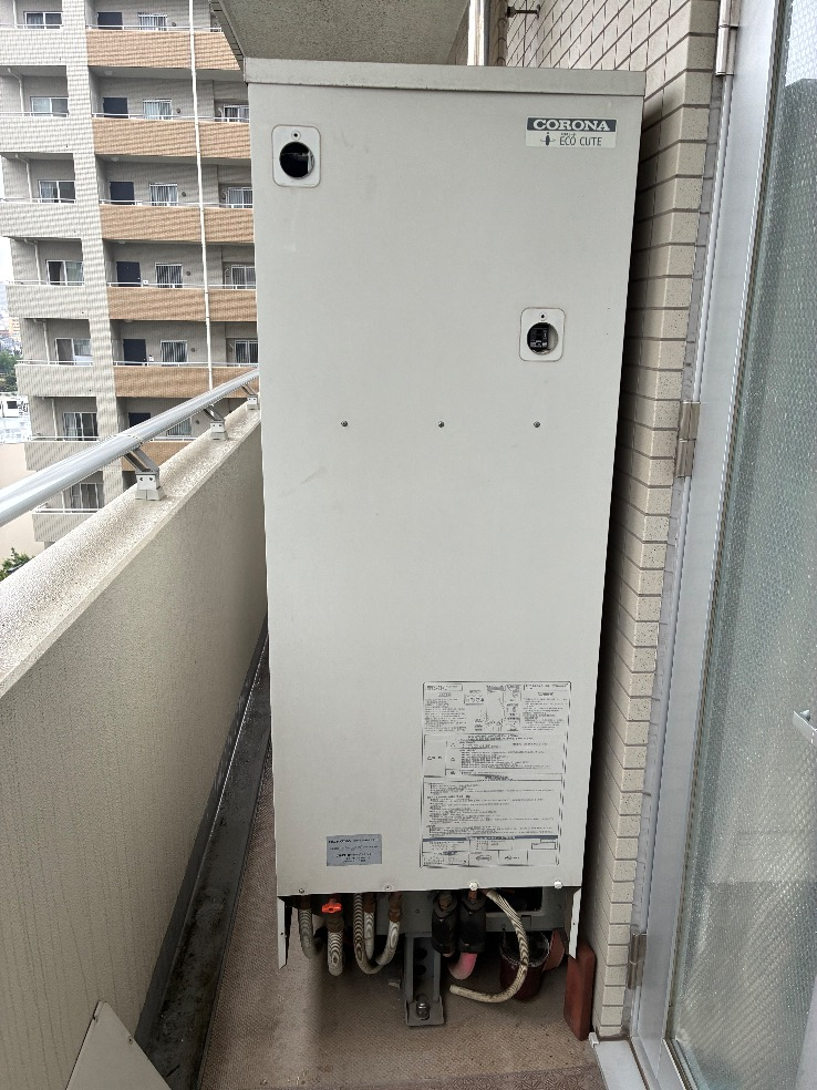 パナソニックエコキュートHE-W37CQからパナソニックエコキュートHE-H37LQS|エコキュート交換工事|東京都世田谷区|