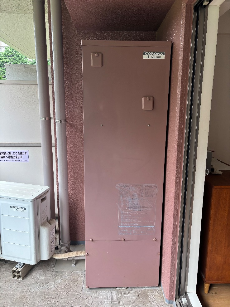 コロナエコキュートCTU-H3014AからパナソニックエコキュートHE-S37LQS｜エコキュート交換工事｜千葉県我孫子市我孫子｜マンション｜グランレジデンス