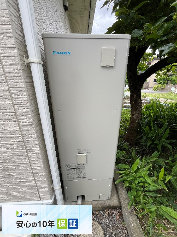 日立エコキュートBHP-TA371からダイキンエコキュートEQX37ZFV｜エコキュート交換工事｜埼玉県越谷市｜