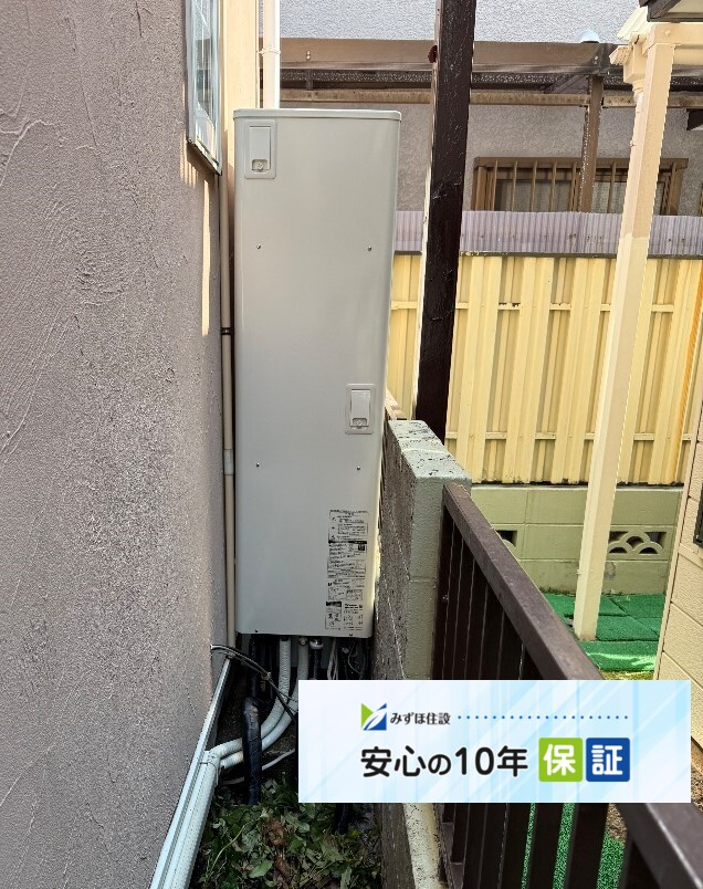 パナソニックエコキュートHE-37W3QからパナソニックエコキュートHE-H37LQS|エコキュート交換工事|東京都練馬区|