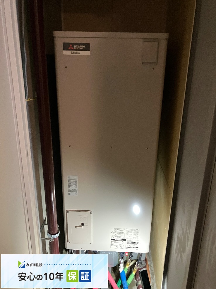 パナソニックエコキュートHE-30C3QMから三菱エコキュートSRT-W306D-2｜エコキュート交換工事｜東京都江東区｜マンション｜Ｄ’グラフォート清澄白河