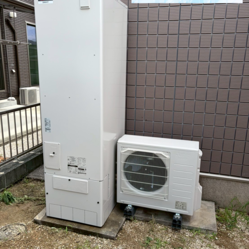 東芝エコキュートHWH-FB370CTから三菱エコキュートSRT-S467|エコキュート交換工事|福岡県久留米市合川町