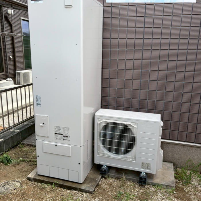 東芝エコキュートHWH-FB370CTから三菱エコキュートSRT-S467｜エコキュート交換工事｜福岡県久留米市合川町
