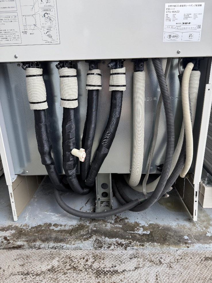 コロナエコキュートCTU-461D1A8からコロナエコキュートCHP-46AZ2｜エコキュート交換工事｜東京都北区｜マンション｜イストワール赤羽