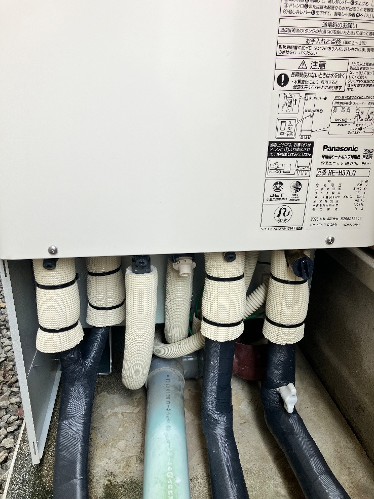 パナソニックエコキュートHE-W37CQからパナソニックエコキュートHE-H37LQS|エコキュート交換工事|東京都世田谷区|