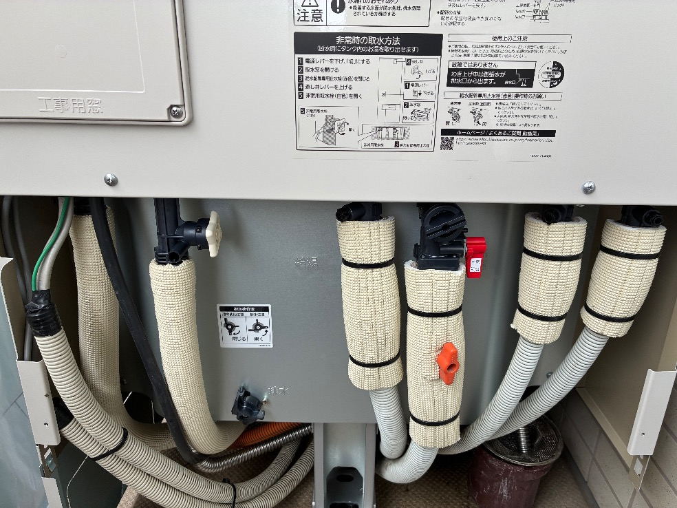 パナソニックエコキュートHE-W37CQからパナソニックエコキュートHE-H37LQS|エコキュート交換工事|東京都足立区