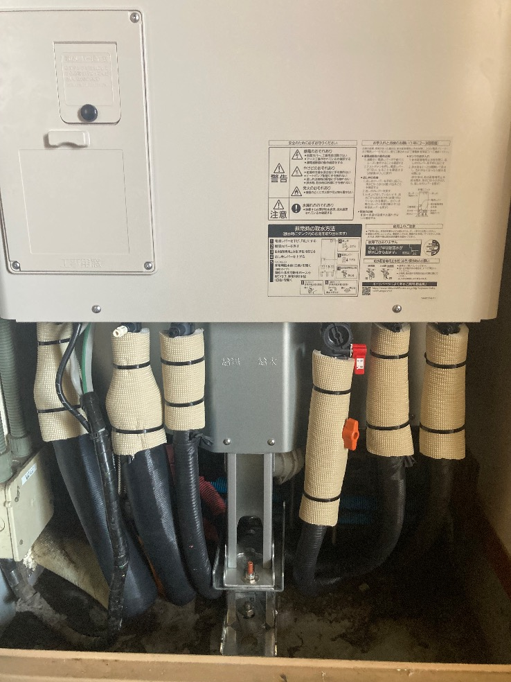 三菱エコキュートSRT-HPT30WD2から三菱エコキュートSRT-W306D-2｜エコキュート交換工事｜横浜市戸塚区川上町｜マンション｜BELISTAタワー東戸塚