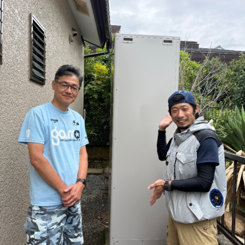 戸建て:三菱エコキュートSRT-HPT46W6から三菱エコキュートSRT-S467|エコキュート交換工事|東京都町田市本町田|