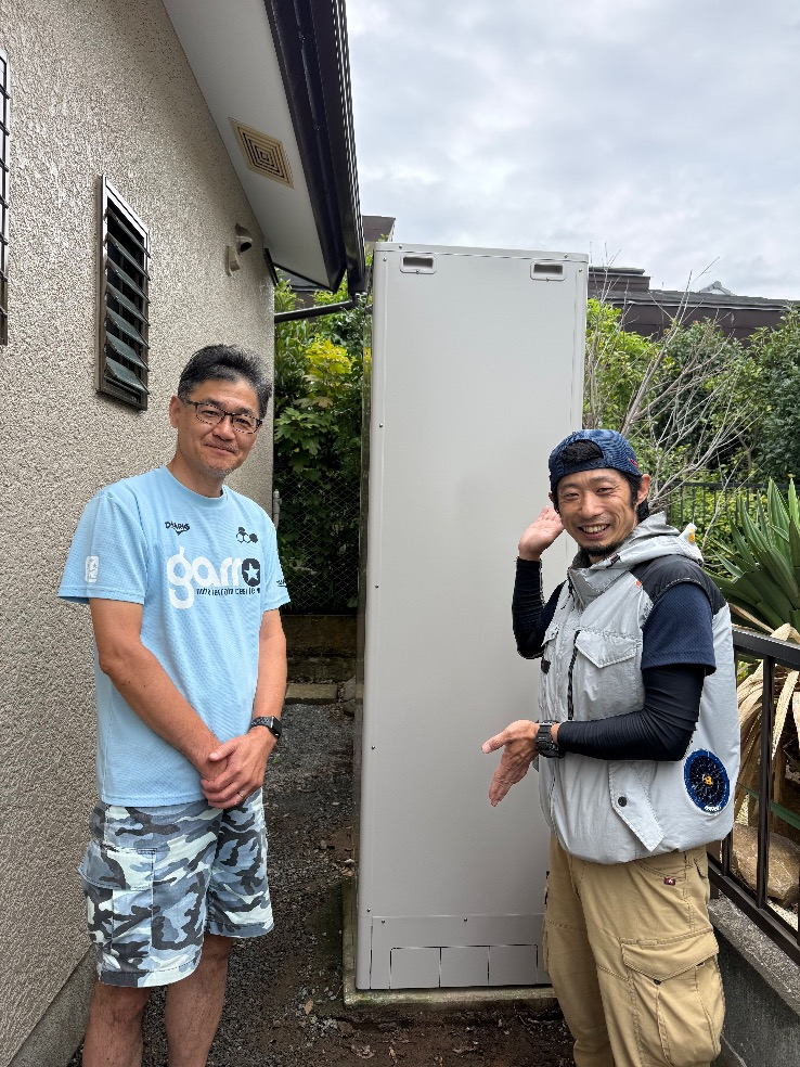 戸建て:三菱エコキュートSRT-HPT46W6から三菱エコキュートSRT-S467|エコキュート交換工事|東京都町田市本町田|