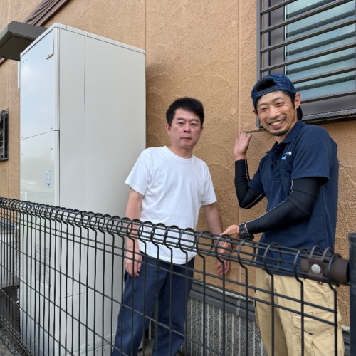 パナソニックエコキュートHE-KU46CXから日立エコキュートBHP-FG46XU|エコキュート交換工事|茨城県石岡市東石岡|