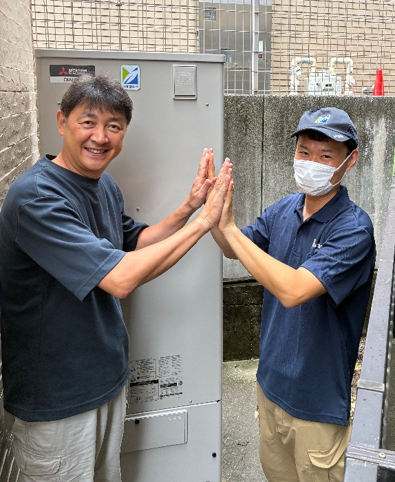 三菱製SRT-HPT37WDX3から三菱製SRT-S377｜エコキュート交換工事｜東京都江戸川区｜