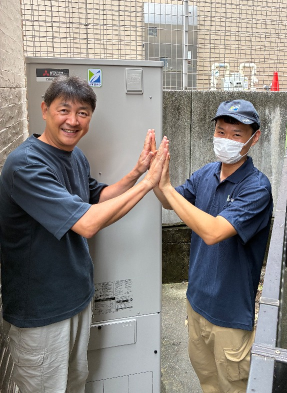三菱製SRT-HPT37WDX3から三菱製SRT-S377｜エコキュート交換工事｜東京都江戸川区｜