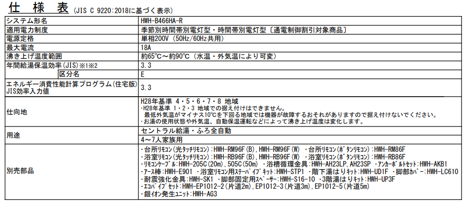 東芝HWH-B466HA-Rからエコキュート交換、修理、取替えをご検討の方へ
