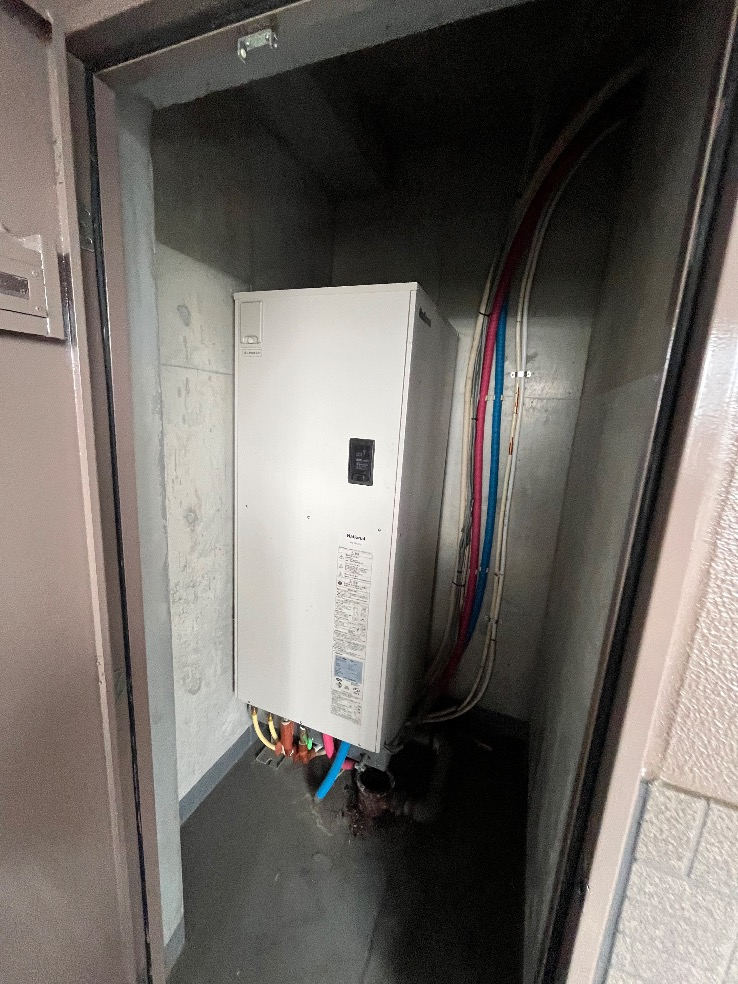 パナソニックHE-30C1Qから三菱SRT-W306D-2|エコキュート交換工事|横浜市港北区|マンション| ナイスアーバンスクエア横濱小机
