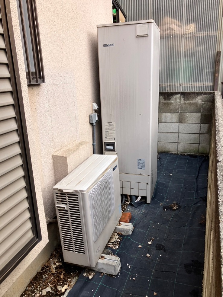 三菱エコキュートSRT-HPT46W2から三菱エコキュートSRT-S467｜エコキュート交換工事｜東京都三鷹市｜