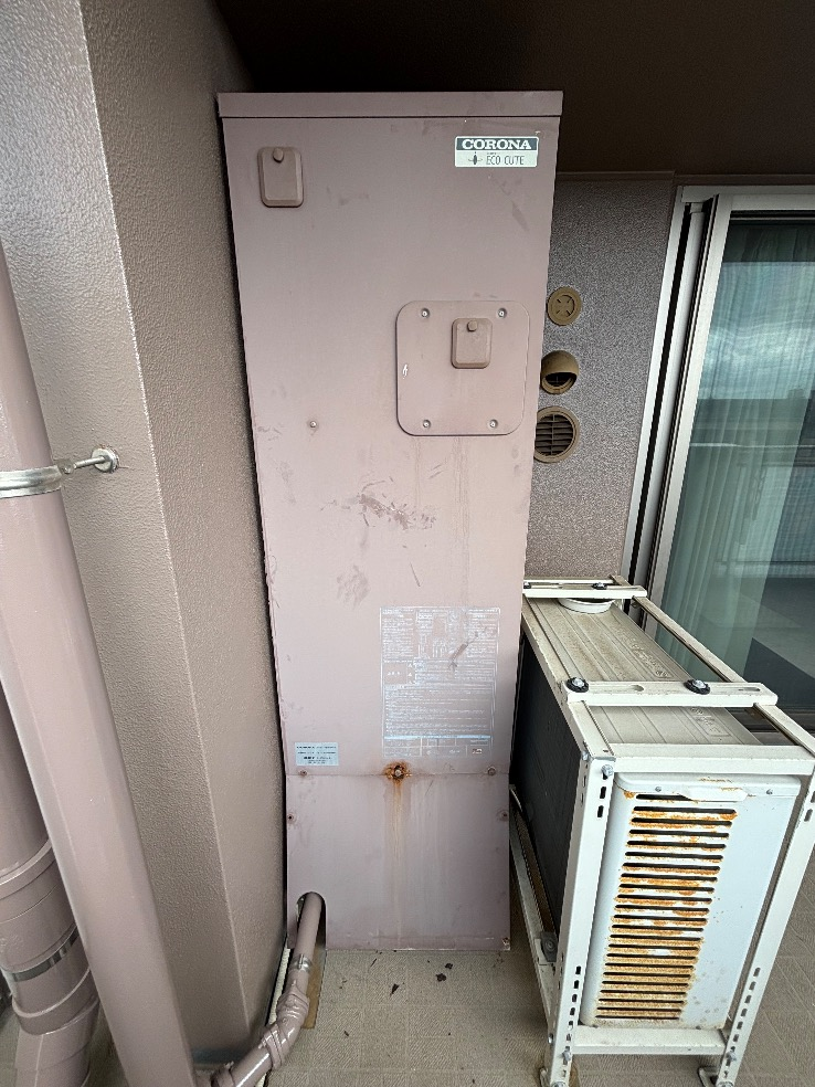 コロナエコキュートCHP-301DA7-1から三菱エコキュートSRT-S377｜エコキュート交換工事｜千葉県印西市戸神台｜マンション｜レジデンス千葉ニュータウン中央