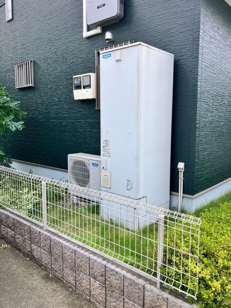 三菱エコキュートSRT-HPT46WX5から三菱エコキュートSRT-S377｜エコキュート交換工事｜埼玉県東松山市石橋｜