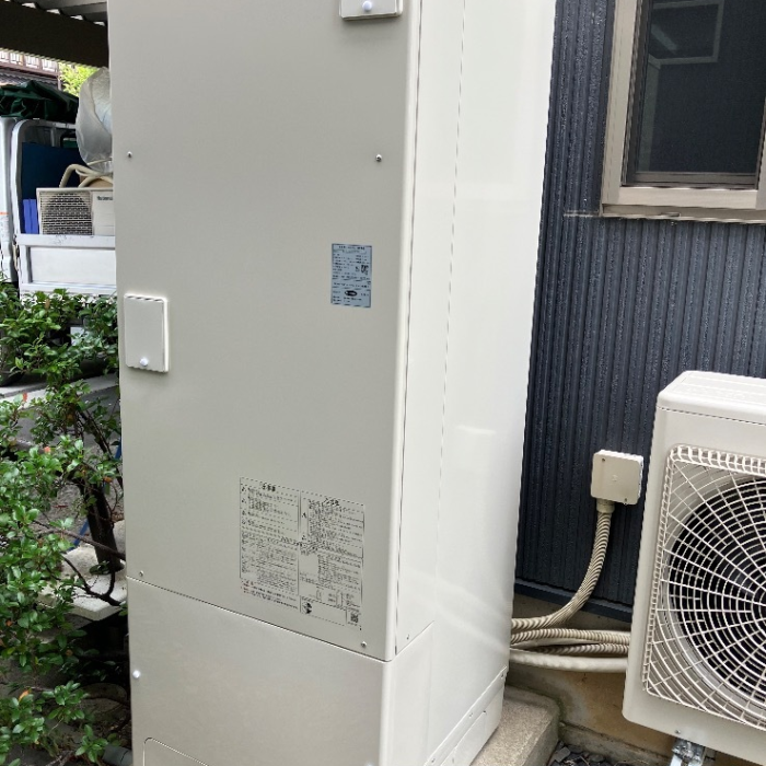パナソニックエコキュートHE-F37AQから日立エコキュートBHP-F37TU｜エコキュート交換工事｜長野県上田市古里｜