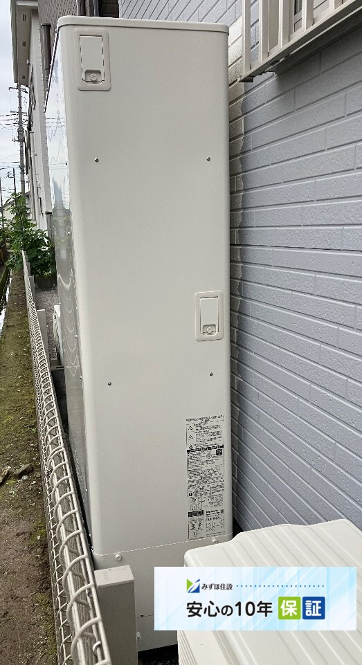 三菱エコキュートSRT-HPT37WUZ7からパナソニックエコキュートHE-H37LQS|エコキュート交換工事|埼玉県上尾市|