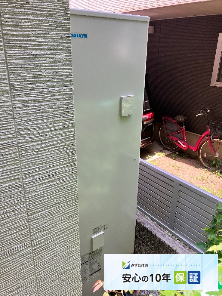長府エコキュートET-3738GPXHからダイキンエコキュートEQA46ZFPV｜エコキュート交換工事｜埼玉県さいたま市北区日進町｜