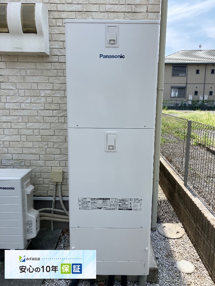 パナソニックHE-K37DXからパナソニックHE-S37NQS|エコキュート交換工事|埼玉県上尾市平方|