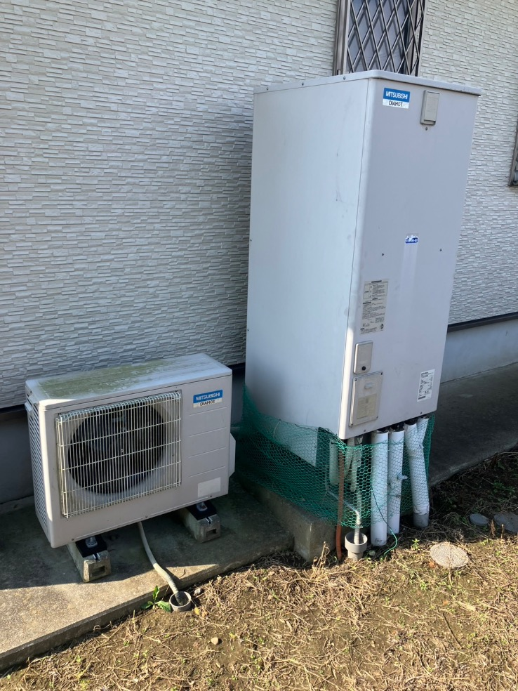 三菱エコキュートSRT-HPT37W5から三菱エコキュートSRT-S377|エコキュート交換工事|埼玉県久喜市八甫|