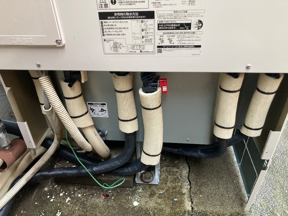 三菱エコキュートSRT-HPT55W4から三菱エコキュートSRT-S557U|エコキュート交換工事|東京都渋谷区恵比寿|