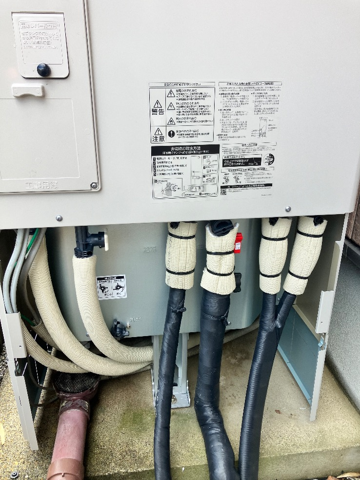 三菱エコキュートSRT-HP37W6から三菱エコキュートSRT-S377U|エコキュート交換工事|埼玉県北葛飾郡杉戸町|