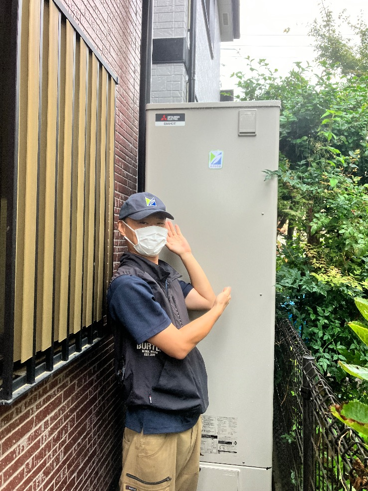 三菱エコキュートSRT-HPT37W4から三菱エコキュートSRT−S467　｜エコキュート交換工事｜埼玉県川越市小堤｜
