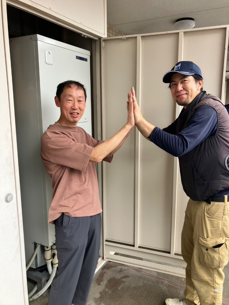 パナソニックエコキュートHE-30CQからコロナエコキュートCHP-S30AZ1-12｜エコキュート交換工事｜東京都足立区新田｜マンション｜ザ・ミッドランドアベニュー 