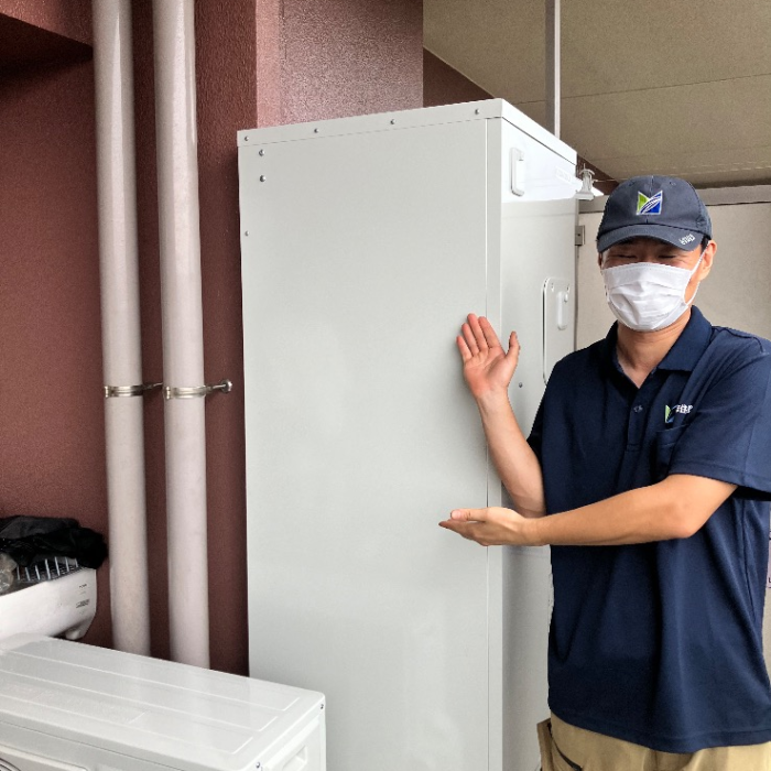 コロナエコキュートCTU-H3014AからコロナエコキュートCHP-S30AZ1-12｜エコキュート交換工事｜千葉県我孫子市我孫子｜マンション｜グラン・レジデンス