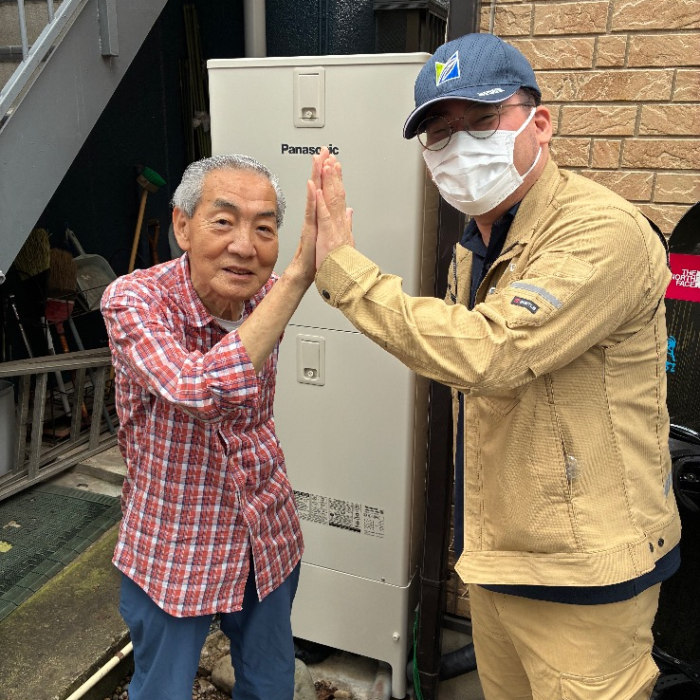 ダイキンエコキュートTU37JFCVからパナソニックエコキュートHE-S37NQS｜エコキュート交換工事｜東京都北区赤羽台｜