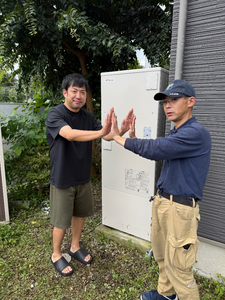 日立エコキュートBHP-TA37Nから日立エコキュートBHP-FG37XU|エコキュート交換工事|群馬県安中市松井田町人見|