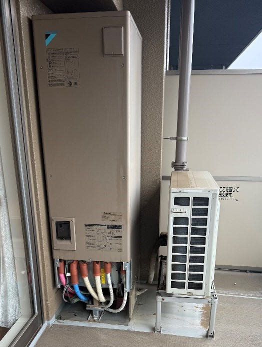 ダイキンエコキュートTU31KFCVからダイキンエコキュートEQX37ZFV｜エコキュート交換工事｜東京都東大和市桜ヶ丘｜マンション｜オーベルグランディオ東大和東大和