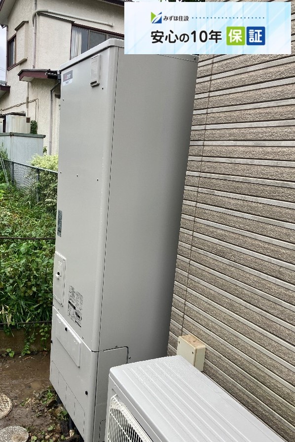 ハウステックエコキュートHHR-AT376HATから三菱エコキュートSRT-S377U｜エコキュート交換工事｜神奈川県鎌倉市極楽寺台｜