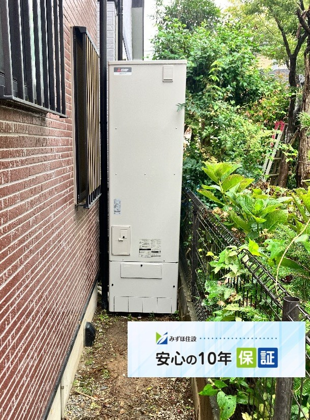 三菱エコキュートSRT-HPT37W4から三菱エコキュートSRT−S467　｜エコキュート交換工事｜埼玉県川越市小堤｜