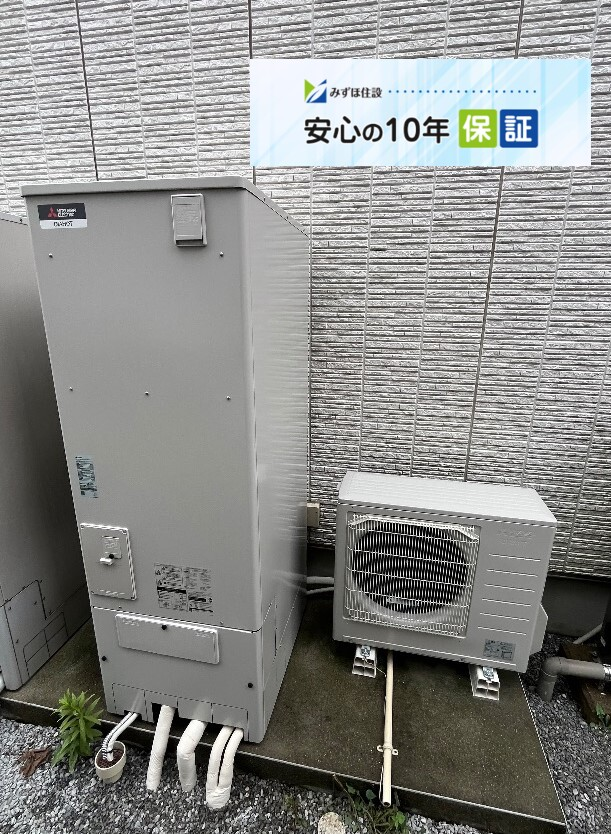三菱エコキュートSRT-HPT37W5から三菱エコキュートSRT-S377｜エコキュート交換工事｜東京都足立区栗原町｜マンション｜クレスト 