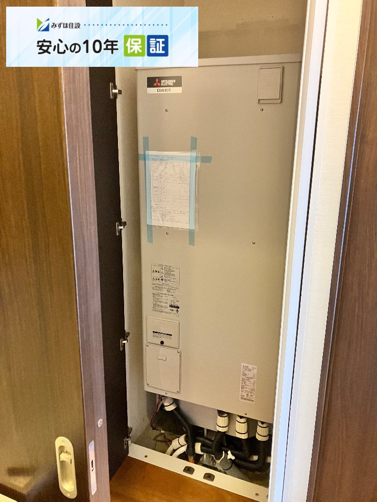 パナソニック電気温水器DH−46G4QUBMから三菱電気温水器SRT−J37WD5|電気温水器交換工事|埼玉県川口市安行領根岸|マンション|ライオンズマンション川口根岸台