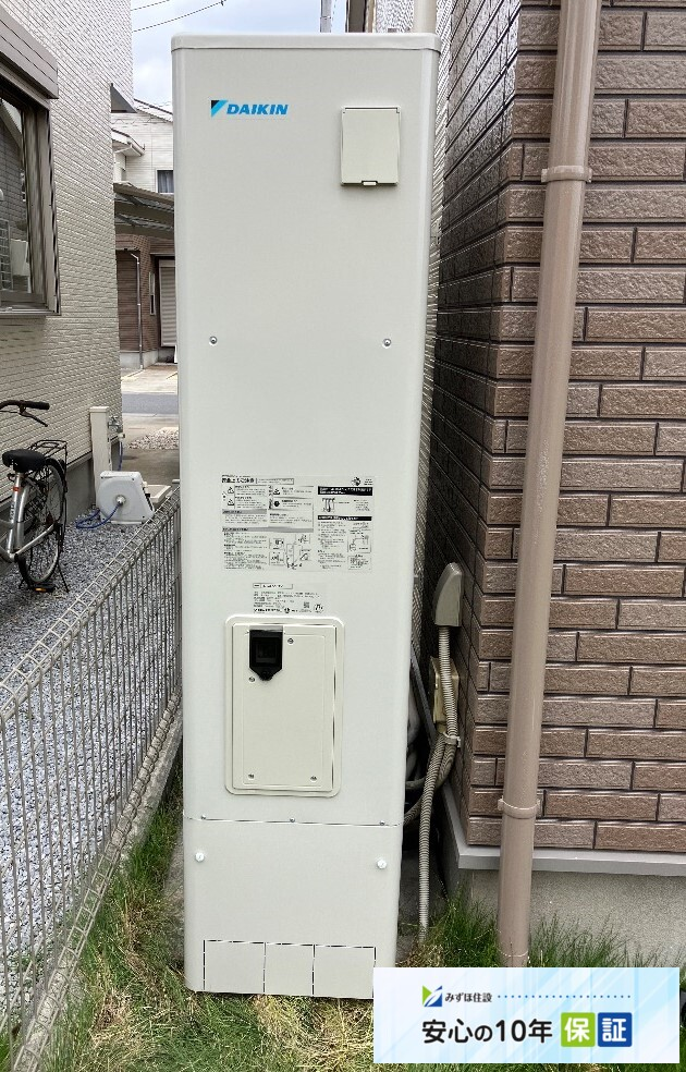 サンデンエコキュートEBS-U37QTA5からダイキンエコキュートEQA37ZFTV|エコキュート交換工事|埼玉県北葛飾郡杉戸町|