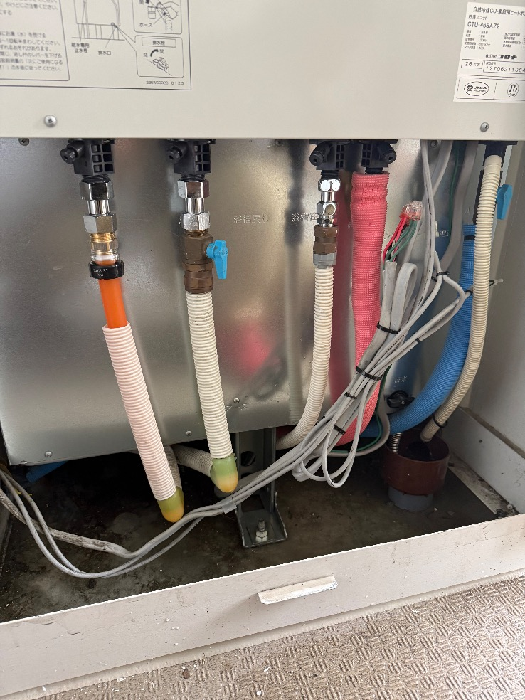コロナエコキュートCHP-H4616SAからコロナエコキュートCHP-46SAZ2｜エコキュート交換工事｜東京都足立区梅田｜マンション｜リライズガーデン西新井 スカイレジデンス