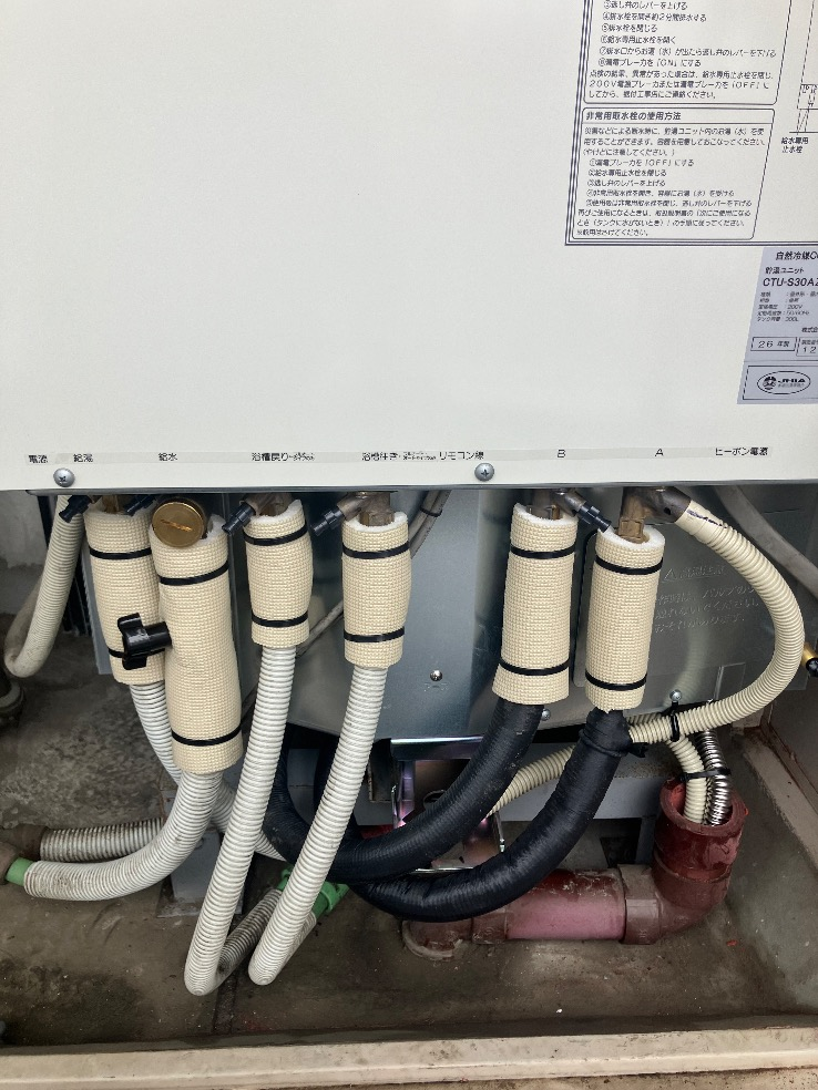 パナソニックエコキュートHE-30CQからコロナエコキュートCHP-S30AZ1-12｜エコキュート交換工事｜東京都足立区新田｜マンション｜ザ・ミッドランドアベニュー 