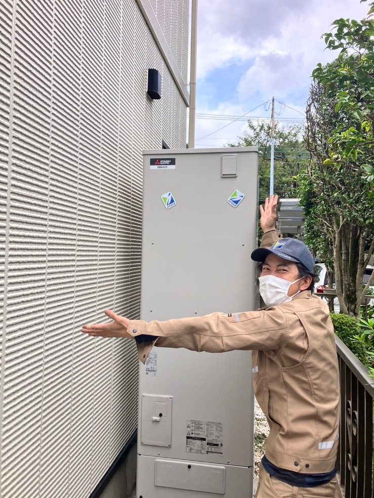 コロナエコキュートCTU-T461DA9から三菱エコキュートSRT-S467|エコキュート交換工事|東京都武蔵野市吉祥寺北町|