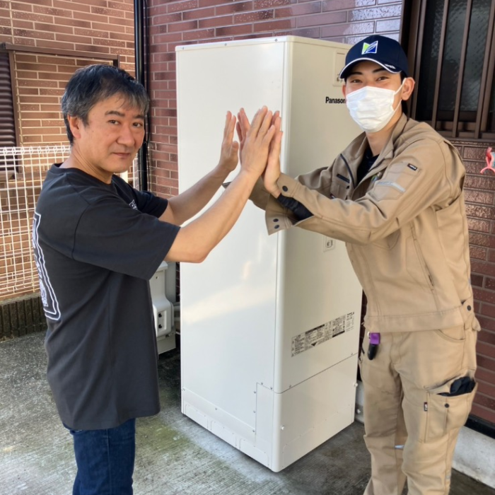 ダイキンエコキュートTU37LFCVからパナソニックエコキュートHE-J37NQS｜エコキュート交換工事｜神奈川県横浜市保土ヶ谷区権太坂｜