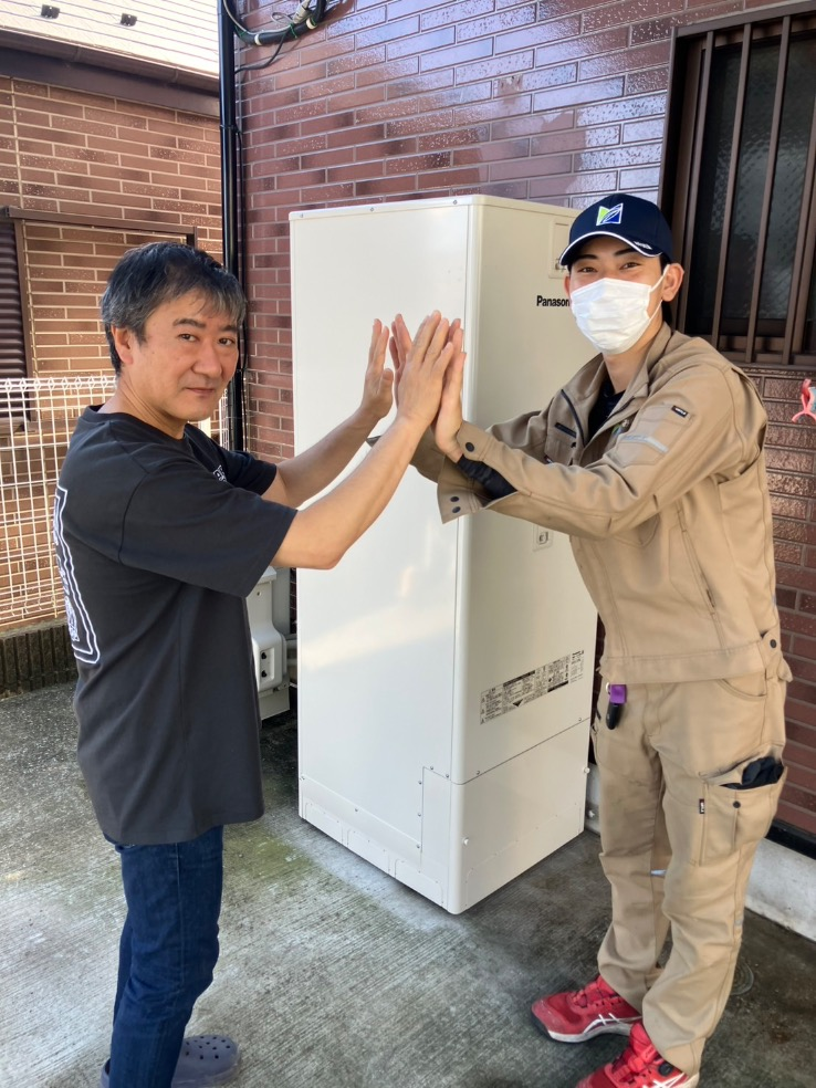 ダイキンエコキュートTU37LFCVからパナソニックエコキュートHE-J37NQS|エコキュート交換工事|神奈川県横浜市保土ヶ谷区権太坂|