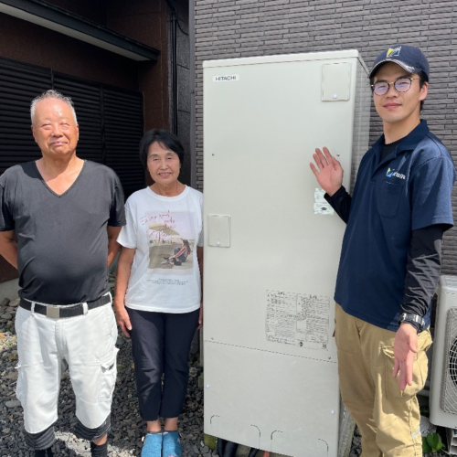コロナエコキュートCTU-371DA11から日立エコキュートEQA46ZFPV|エコキュート交換工事|栃木県さくら市氏家|